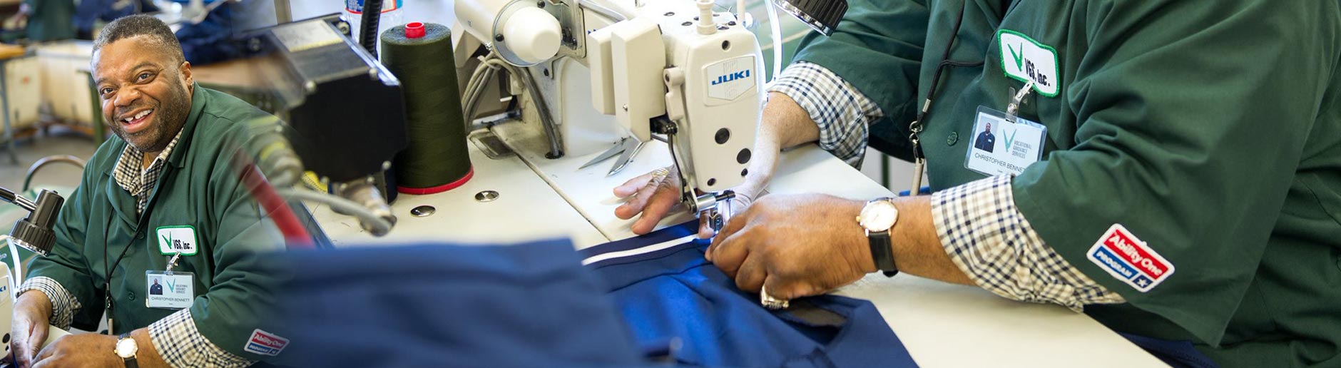 Vocational Guidance Services is proud to offer a variety of production sewing services for your business.